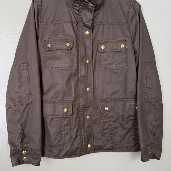 J. Crew Downtown Military Utility Field Jacket in Olive Green Brown Size Large - Picture 7 of 11